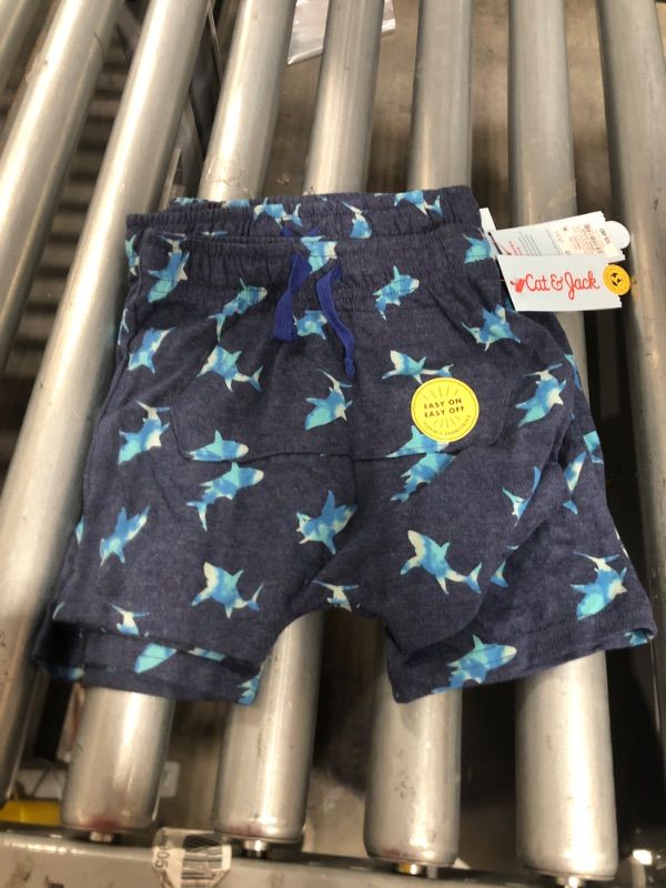 Photo 1 of 3 pk**Toddler Boys' Printed Jersey Knit Pull-on Shorts - Cat & Jack™ Navy 4T
