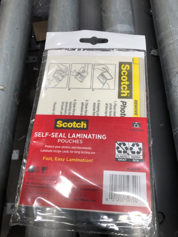 Photo 2 of Scotch Self-Sealing Laminating Pouches