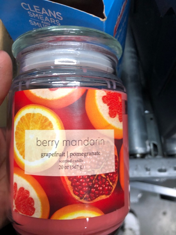 Photo 2 of 2  Glass Jar Berry Mandarin Candle