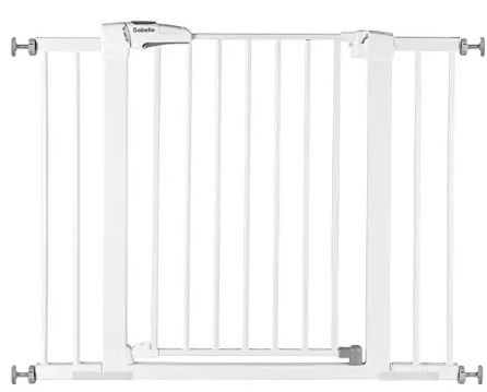 Photo 1 of Babelio Baby Gate for Doorways and Stairs, 26-40 inches Dog/Puppy Gate, Easy Install, Pressure Mounted, No Drilling, fits for Narrow and Wide Doorways, Safety Gate w/Door for Child and Pets
