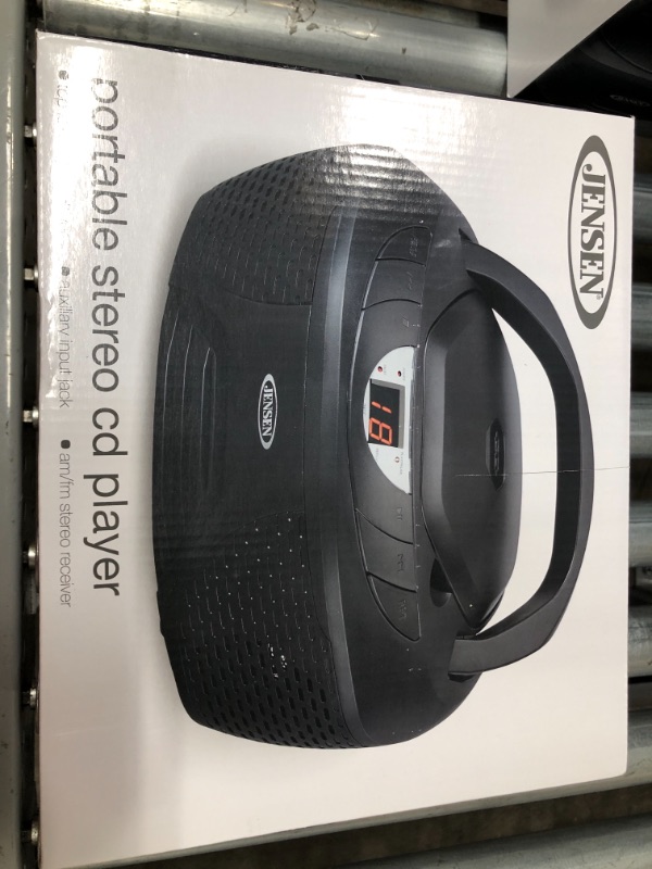 Photo 1 of JENSEN CD-475 Portable Stereo CD Player with AM/FM Radio