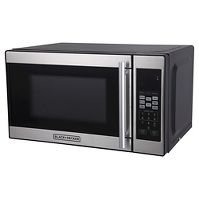 Photo 1 of ***PARTS ONLY*** BLACK+DECKER 0.7 cu ft 700W Microwave Oven - Black - EM720CPN-P

