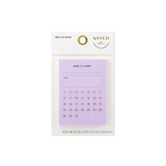 Photo 1 of 5 PACK**Post-it Habit Mini List Notes 4"x2.9" - Purple

