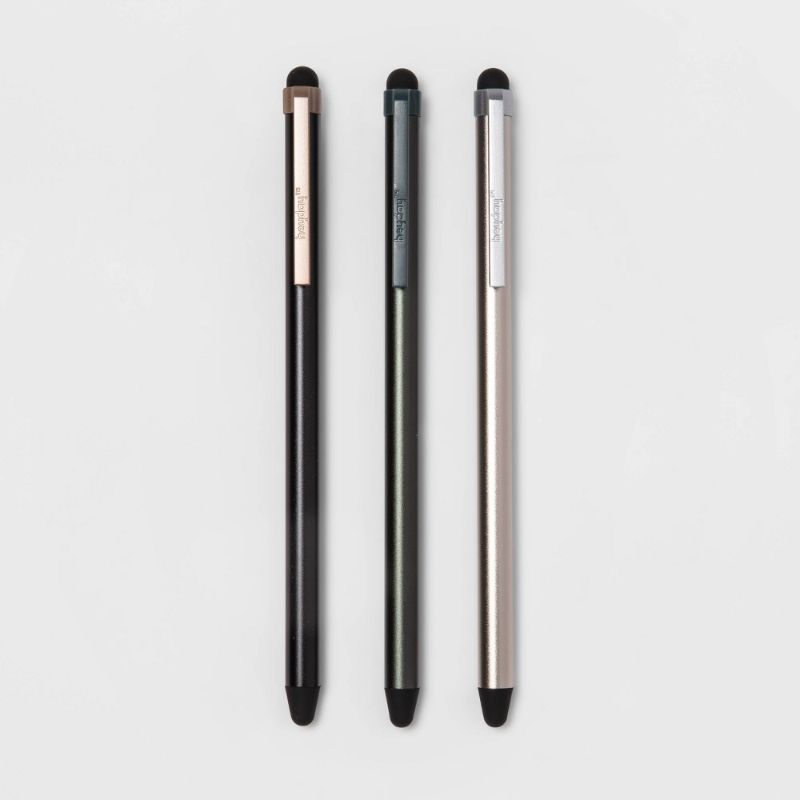 Photo 1 of Heyday Stylus 3pk - Black/Cool Gray/Green
