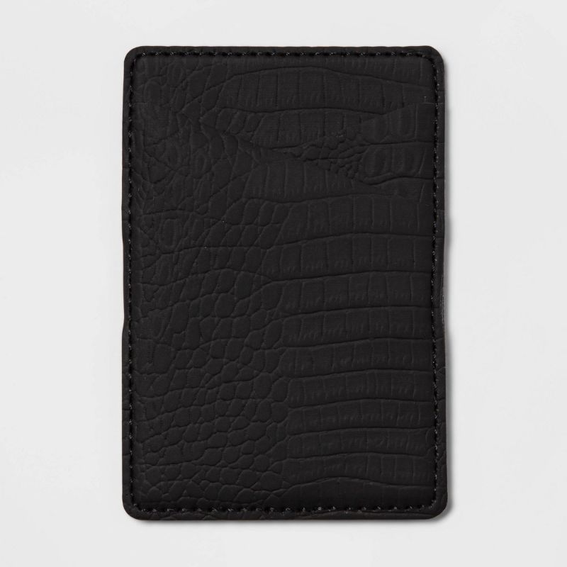 Photo 1 of Heyday Cell Phone Wallet Pocket with MagSafe - Black Croc
