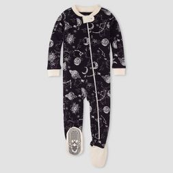 Photo 1 of Burt's Bees Baby® Baby Boys' Space Dreams Organic Cotton Footed Pajama - White
SIZE 6-9M