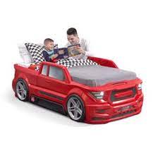 Photo 1 of **BOX 2 OF 3, MISSING OTHER BOXES**  Step2 Turbocharged Twin Truck Kids Bed, Red
