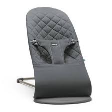 Photo 1 of BabyBjörn Bouncer Bliss, Quilted Cotton, Anthracite (006021US)
