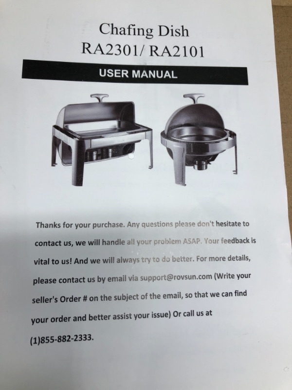 Photo 4 of  chafing dish RA2301/R2101

   