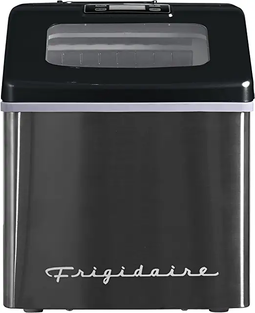 Photo 1 of Frigidaire EFIC452-SSBLACK XL Maker, Makes 40 Lbs. of Clear Square Ice Cubes A Day, Black Stainless
