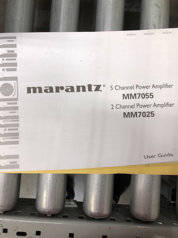 Photo 2 of Marantz MM7025 Stereo Power Amplifier | 2-Channel | 140 Watts per Channel | Both Single-Ended RCA and Balanced XLR Inputs | Black
