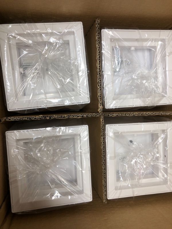 Photo 1 of GreenLighting 8 Pack Trophy 15 Lumen Solar Powered LED Post Cap Light for 4x4 or 5x5 Posts (White)
