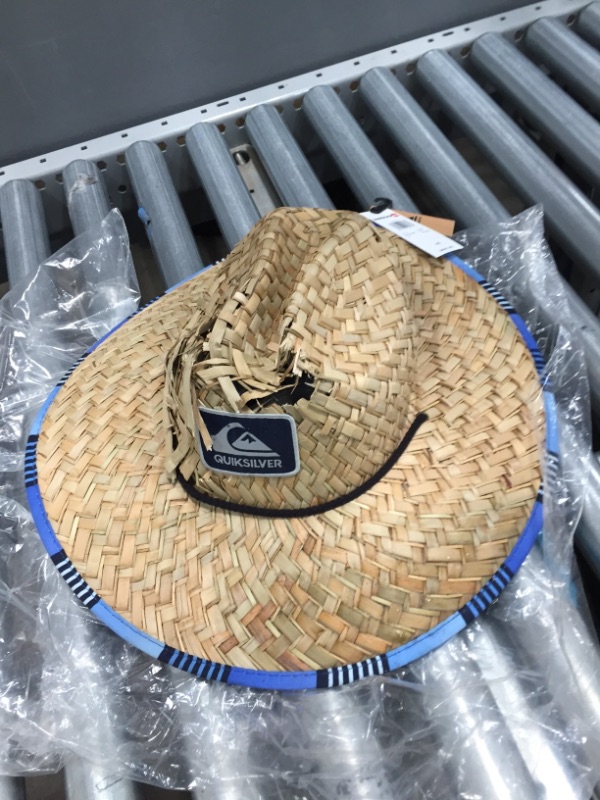 Photo 3 of Quiksilver Mens Outsider Lifeguard Beach Straw Sun Hat, Classic Blue, Large-X-Large US *Major Damage*