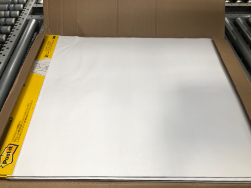 Photo 2 of Post-it Super Sticky Easel Pad, 25 x 30 Inches, 30 Sheets/Pad, 4 Pads, Large White Premium Self Stick Flip Chart Paper, Super Sticking Power (559-4)