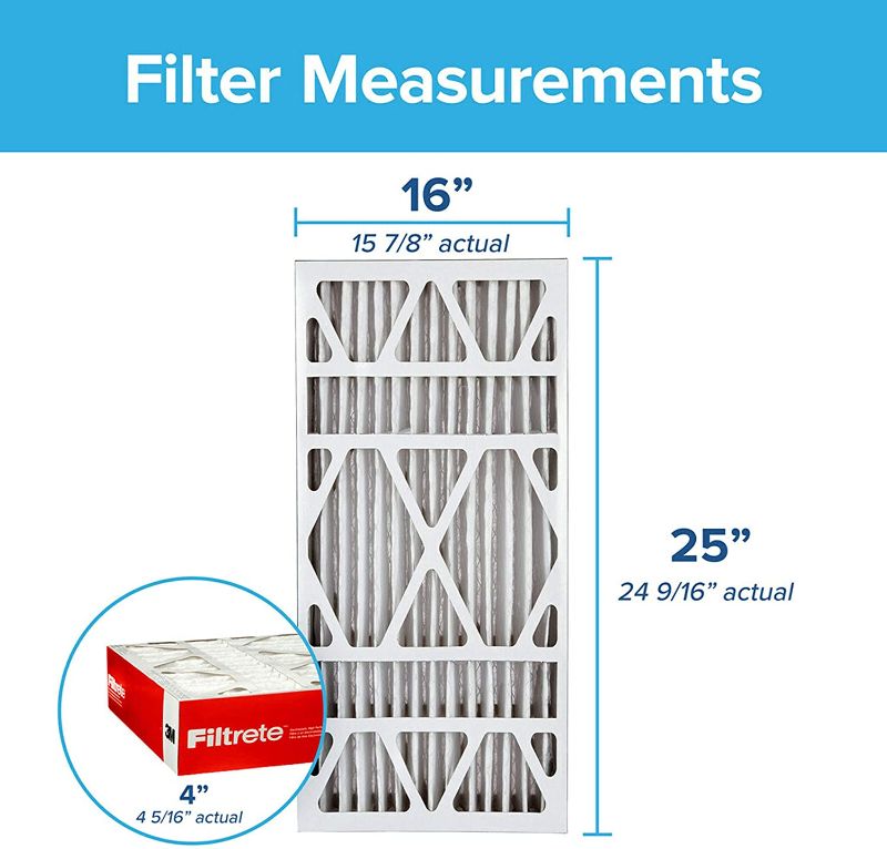 Photo 1 of 
Filtrete 16x25x4, AC Furnace Air Filter, MPR 1000, Fits Honeywell and Lennox Devices, Micro Allergen Defense Deep Pleat