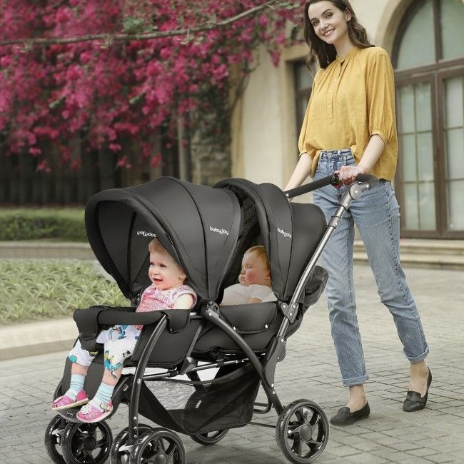 Photo 1 of Foldable Lightweight Front Back Seats Double Baby Stroller