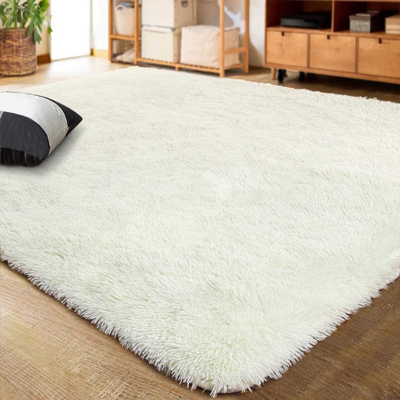 Photo 1 of **7.10X5.5FT*** Ultra Soft Indoor Modern Area Rugs Fluffy Living Room Carpets for Children Bedroom Home Decor Nursery Rug 7.10x5 Feet, Cream