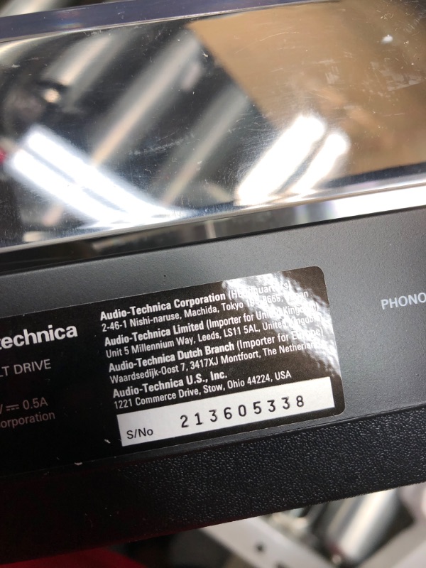 Photo 3 of Audio-Technica AT-LP60X-GM Fully Automatic Belt-Drive Stereo Turntable, Gunmetal/Black, Hi-Fi, 2 Speed, Dust Cover, Anti-Resonance, Die-Cast Aluminum Platter
