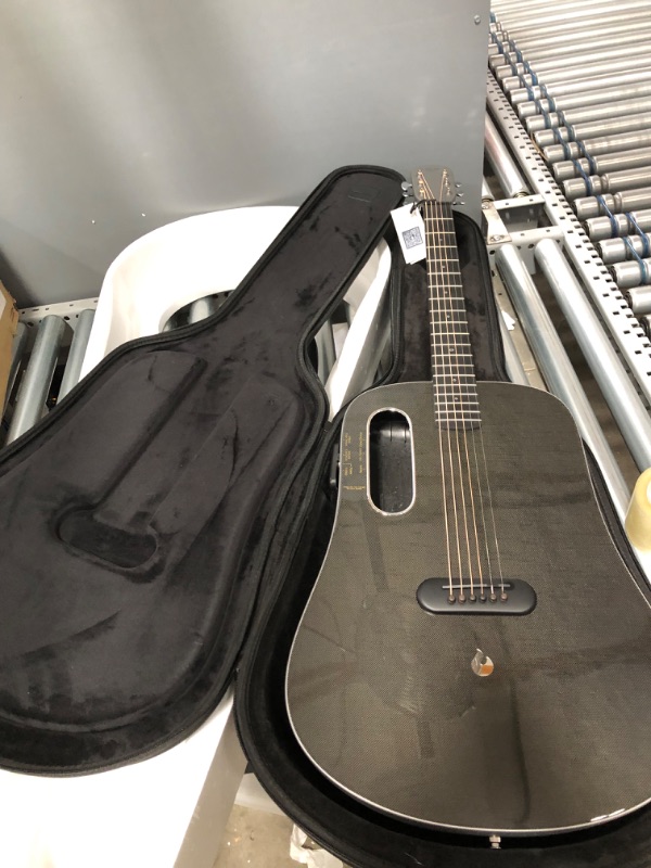 Photo 5 of LAVA ME PRO 41 Inch Carbon Fiber Guitar with Effects Professional Acoustic Electric Guitar with Case Pick and Charging Cable (FreeBoost, Black Gold)
