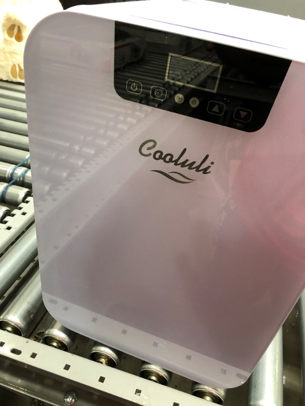 Photo 2 of Cooluli Skincare Mini Fridge for Bedroom - Car, Office Desk & Dorm Room - Portable 4L/6 Can Electric Plug In Cooler & Warmer for Food, Drinks, Beauty & Makeup - 12v AC/DC & Exclusive USB Option,