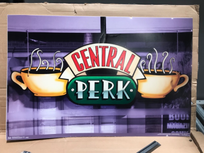 Photo 2 of (Major Damage) Trends International Friends-Central Perk Wall Poster, 22.375 in x 34 in, Black Framed Version
