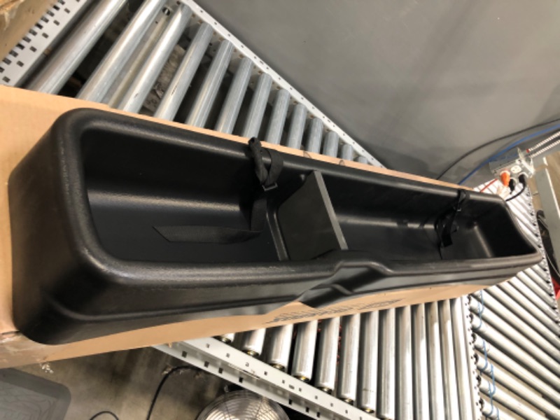 Photo 1 of Husky Liners Gearbox Storage Systems | Under Seat Storage Box - Black | 09291 | Fits 2015-2022 Ford F-150/F-250/F-350 SuperCab w/o Subwoofer Under Rear Seat 1 Pcs
