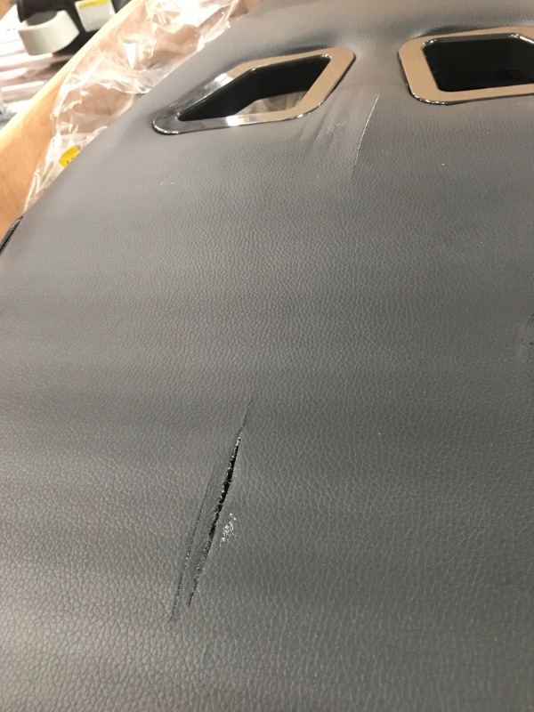 Photo 1 of MINOR BLADE DAMAGE*
Darkecho Gaming Chair Office Chair with Footrest Massage Racing Computer Ergonomic Chair Leather Reclining Desk Chair Adjustable Armrest High Back Gamer Chair with Headrest and Lumbar Support Black

