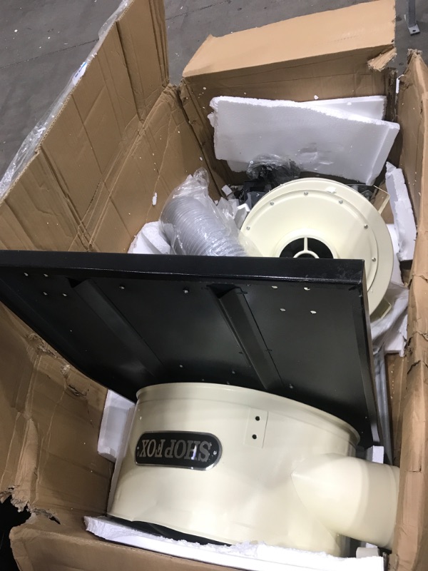 Photo 1 of *INCOMPLETE* Shop Fox W1685 1-1/2 Hp 1280 Cfm Heavy Duty Steel Impeller Dust Collector
