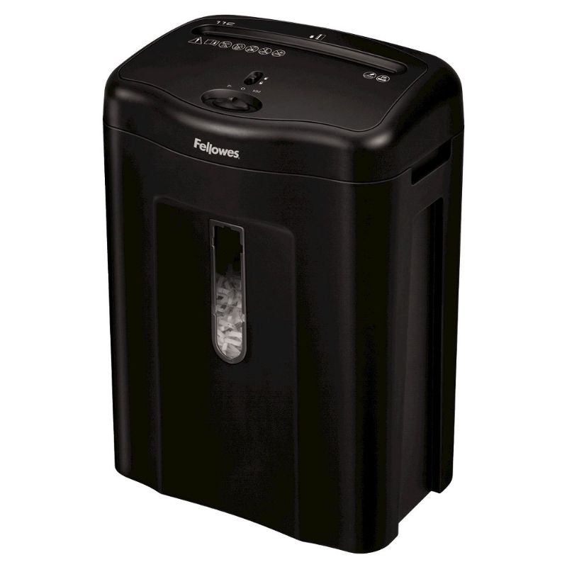 Photo 1 of Fellowes Powershred 11C-H Cross-Cut Paper Shredder - Black
