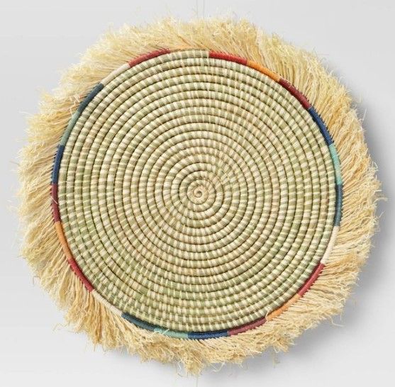 Photo 1 of All Across Africa Woven Fringed Wall Plate - Threshold™

