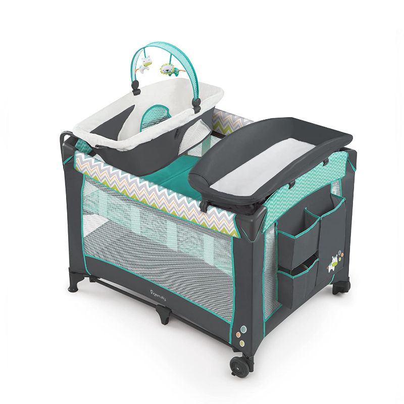 Photo 1 of Ingenuity Smart and Simple Packable Portable Playard with Changing Table - Ridgedale
