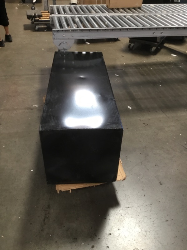 Photo 2 of ***KEY IS BELIVED TO BE LOCKED ON THE INSIDE BUT CAN NOT VERIFY***
Buyers Products 1702110 Black Steel Underbody Truck Box with Paddle Latch, 18 x 18 x 48 Inch
