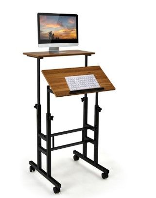 Photo 1 of Stock photo for reference - Panda Mobile rolling laptop desk black 

