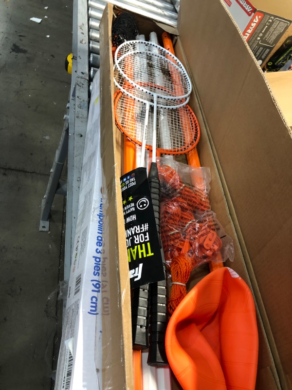 Photo 1 of  comes with no pump Franklin Sports Starter Badminton & Volleyball Set