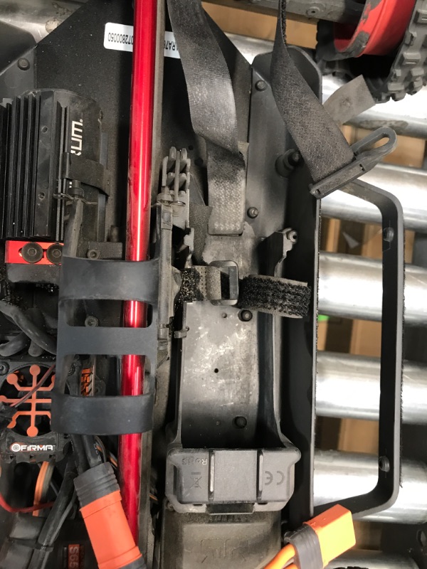 Photo 4 of **SOME PARTS ARE BROKEN AND DAMAGE TO BACK DRIVER TIRE**BATTERY MISSING**
ARRMA RC Truck 1/7 Mojave 6S V2 4WD BLX Desert Truck with Spektrum Firma (Ready-to-Run), Red/Black, ARA7604V2T2
