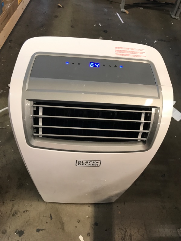 Photo 2 of BLACK+DECKER 14,000 BTU Portable Air Conditioner with Remote Control, White
