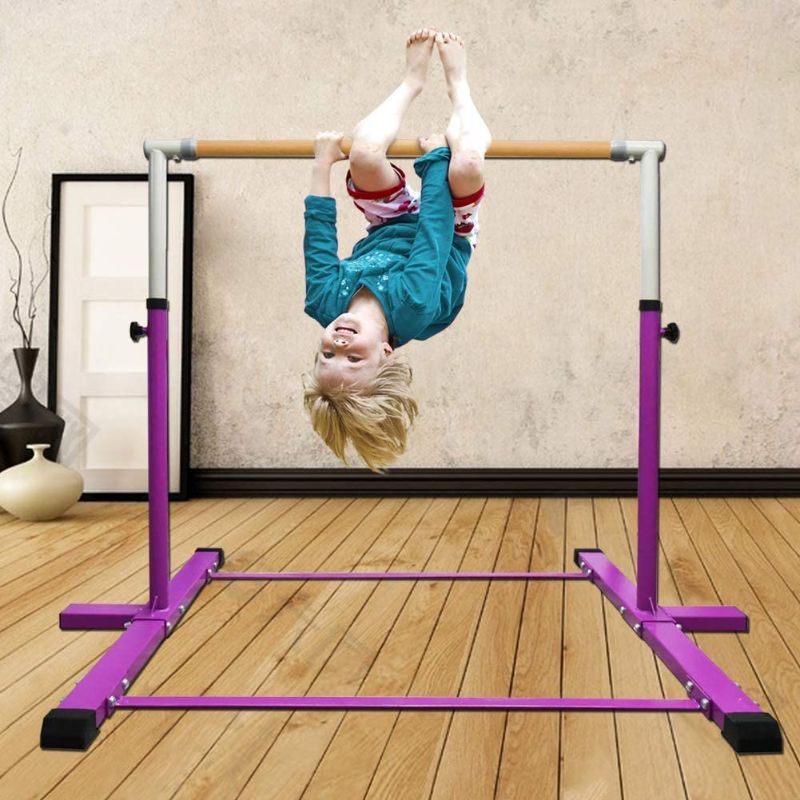 Photo 1 of **DIFFERENT COLOR**
GLANT Gymnastic Kip Bar,Horizontal Bar for Kids Girls Junior,3' to 5' Adjustable Height,Home Gym Equipment,Ideal for Indoor and Home Training,1-4 Levels,300lbs Weight Capacity
