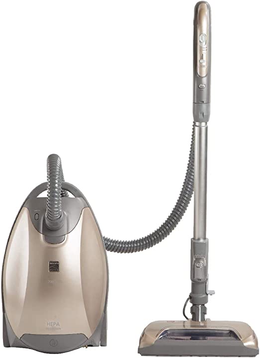 Photo 1 of Kenmore 700 Series Ultra Plush Lightweight Bagged Canister Vacuum with Pet PowerMate, HEPA, Extended Telescoping Wand, Retractable Cord, and 3 Cleaning Tools, Champagne
