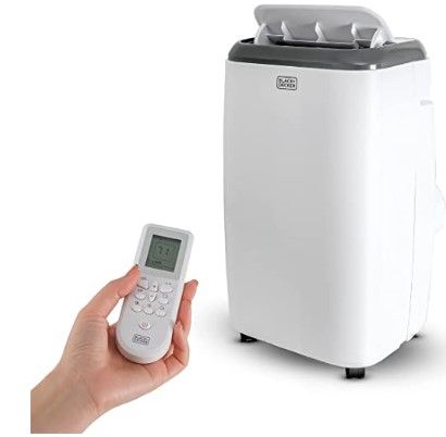 Photo 1 of BLACK+DECKER 14,000 BTU Portable Air Conditioner with Heat and Remote Control, White
