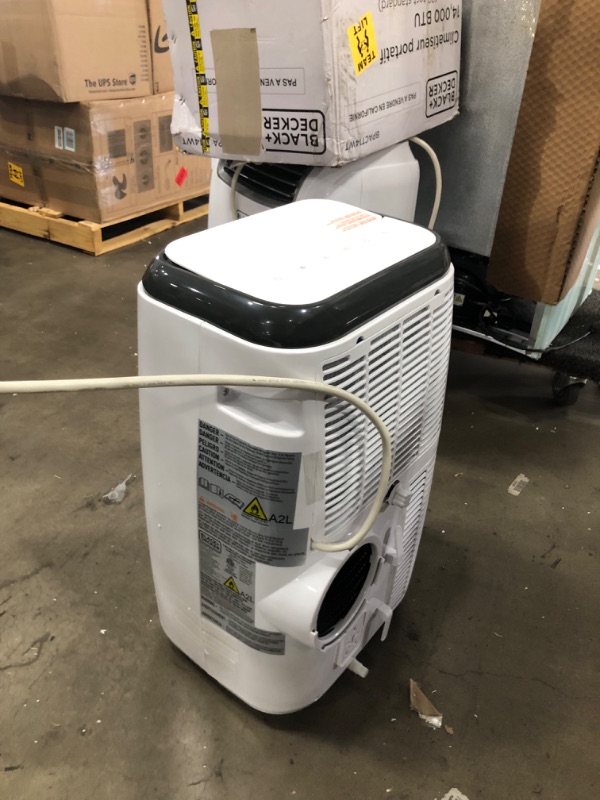 Photo 2 of BLACK+DECKER 14,000 BTU Portable Air Conditioner with Heat and Remote Control, White
