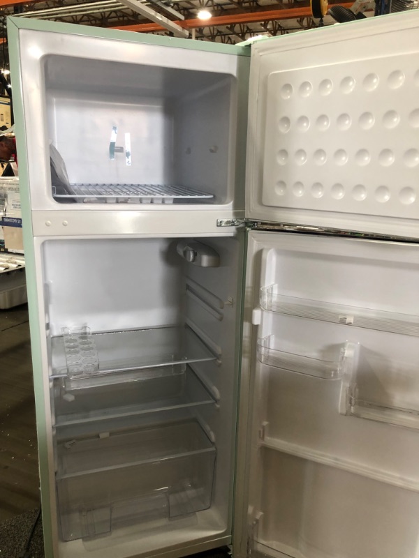 Photo 3 of Frigidaire EFR753-MINT 2 Door Apartment Size Refrigerator with Freezer, 7.5 cu ft, Retro, Mint
