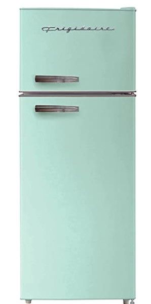 Photo 1 of Frigidaire EFR753-MINT 2 Door Apartment Size Refrigerator with Freezer, 7.5 cu ft, Retro, Mint
