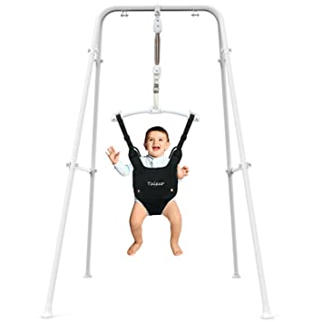 Photo 1 of Baby Jumper with Stand,Baby Bouncer,Easy Set-Up,Baby Exerciser for Active Babies,Suitable for Indoor and Outdoor
