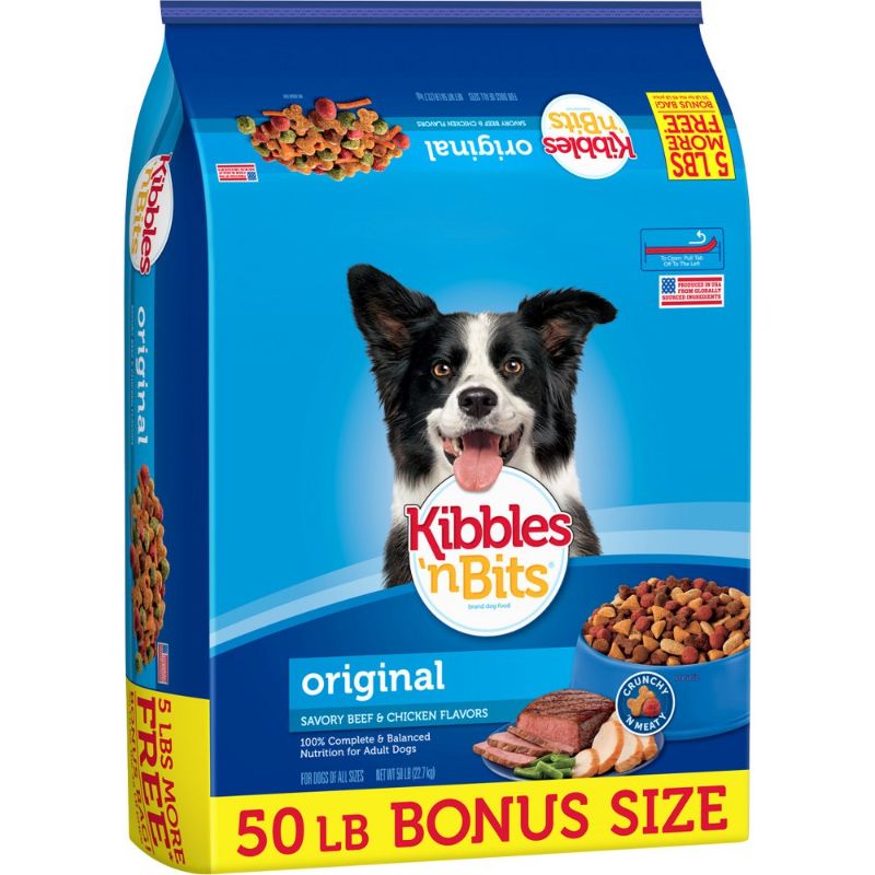 Photo 1 of **NON REFUNDABLE EXP 04/09/22** Kibbles 'n Bits Original Savory Beef & Chicken Flavors Adult Complete & Balanced Dry Dog Food 2 PACK 
