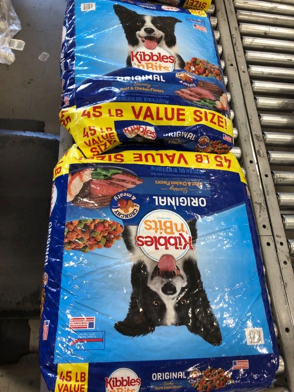 Photo 1 of **NON REFUNDABLE EXP 04/09/22** Kibbles 'n Bits Original Savory Beef & Chicken Flavors Adult Complete & Balanced Dry Dog Food 2 PACK 
