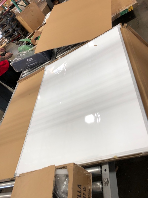 Photo 2 of **BOARD HAS AIR BUBBLES**
48" x 36", Aluminum Alloy Frame, Honeycomb Core, Magnetic Dry Erase Board, Magnetic Whiteboard, Whiteboard for Wall, Large Whiteboard
