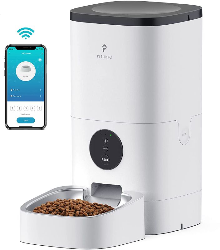 Photo 1 of *DID NOT POWER ON WHEN PLUGGED IN**
PETLIBRO Automatic Cat Feeder, Timed Cat Feeder with Desiccant Bag for Pet Dry Food, Programmable Portion Control 1-4 Meals per Day & 10s Voice Recorder for Cats and Dogs WiFi
