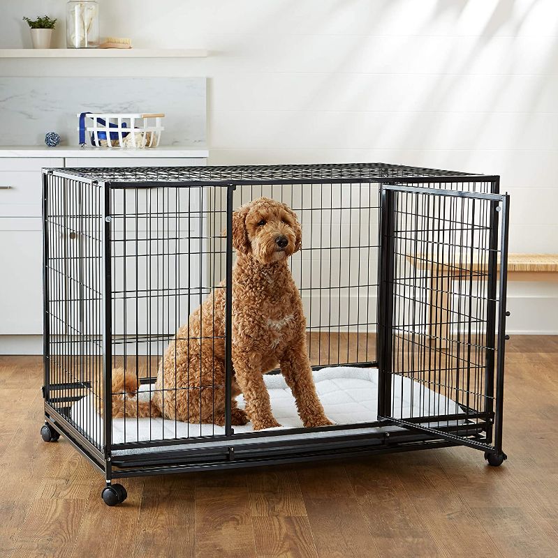 Photo 1 of 
Amazon Basics Heavy Duty Stackable Pet Kennel with Tray
Style:Heavy Duty Stackable Pet Kennel with Tray
Size:48-inch
