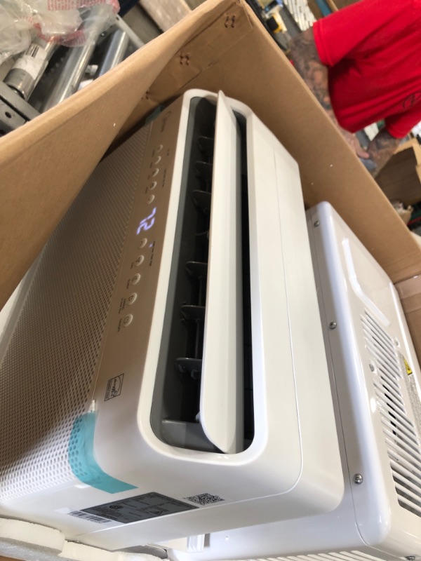 Photo 3 of Midea 8,000 BTU U-Shaped Smart Inverter Window Air Conditioner–Cools up to 350 Sq. Ft., Ultra Quiet with Open Window Flexibility, Works with Alexa/Google Assistant, 35% Energy Savings, Remote Control
