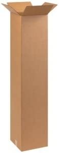 Photo 1 of 10 x 10 x 48 inches Tall Corrugated Boxes-20 pack 
